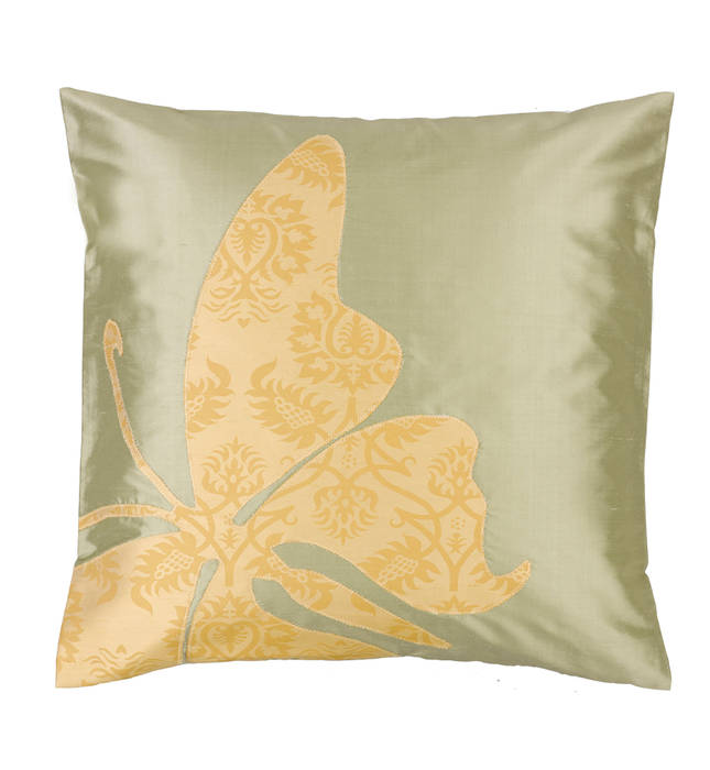 Butterfly Handmade Silk Cushion Le Cocon Asian style living room Accessories & decoration