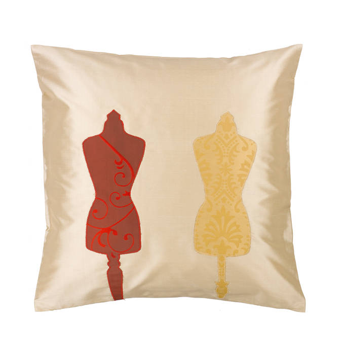 Vintage Couture Silk Cushion: classic by Le Cocon, Classic