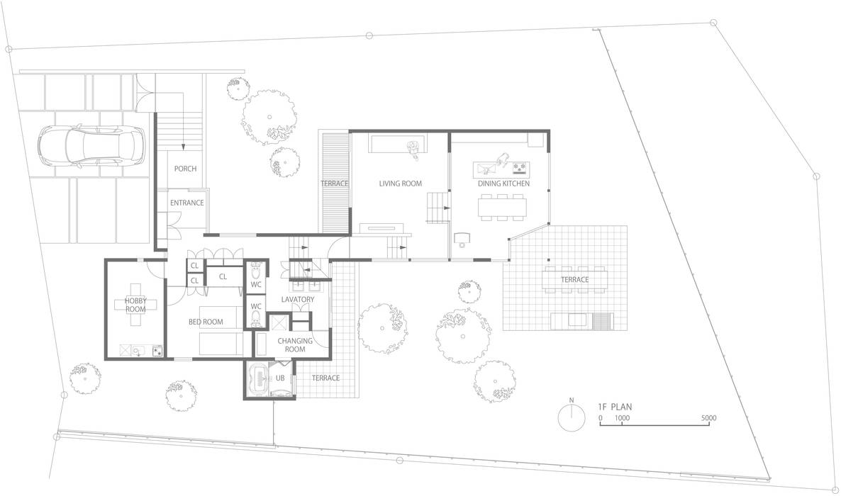 1st Floor plan 設計組織DNA 家