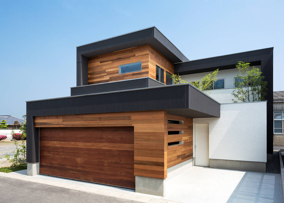 M4-house 「重なり合う家」, Architect Show Co.,Ltd Architect Show Co.,Ltd บ้านและที่อยู่อาศัย