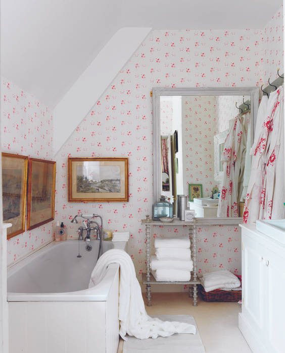 Catherine Rose Pink Wallpaper Cabbages & Roses