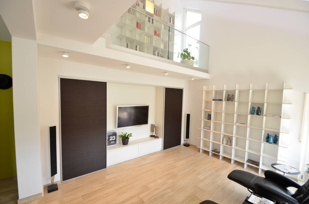 Umbau 90er Jahre Wohnhaus Moderne Wohnzimmer Von Honeyandspice