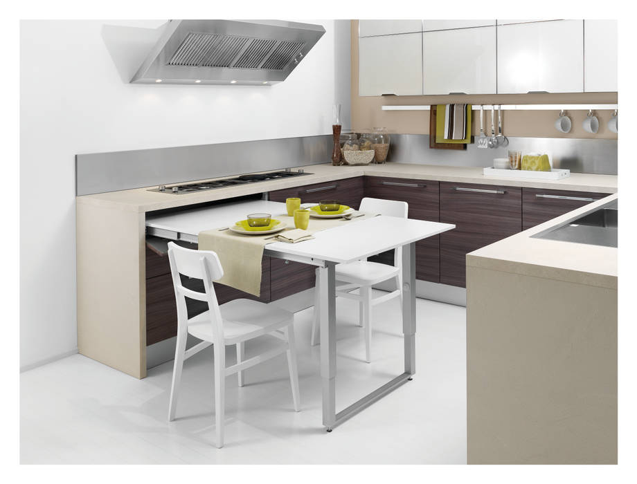 homify Modern style kitchen Tables & chairs