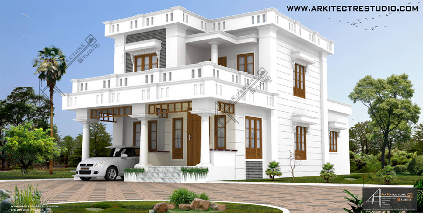 Kerala Style Luxury Home Designs By Arkitecture Studio Colonial By Arkitecture Studio Architects Interior Designers Calicut Kerala India Colonial Homify