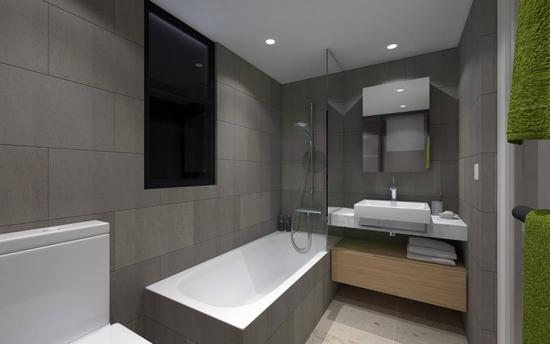 LT's RESIDENCE, arctitudesign arctitudesign Bagno minimalista