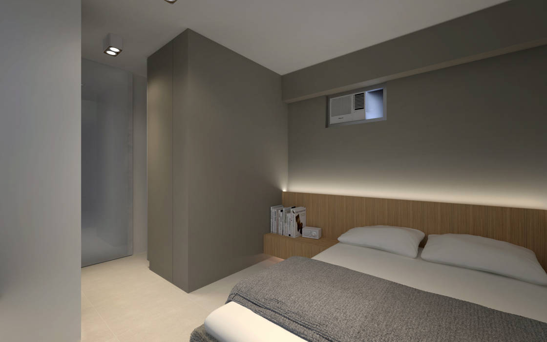 LT's RESIDENCE, arctitudesign arctitudesign Minimalist bedroom