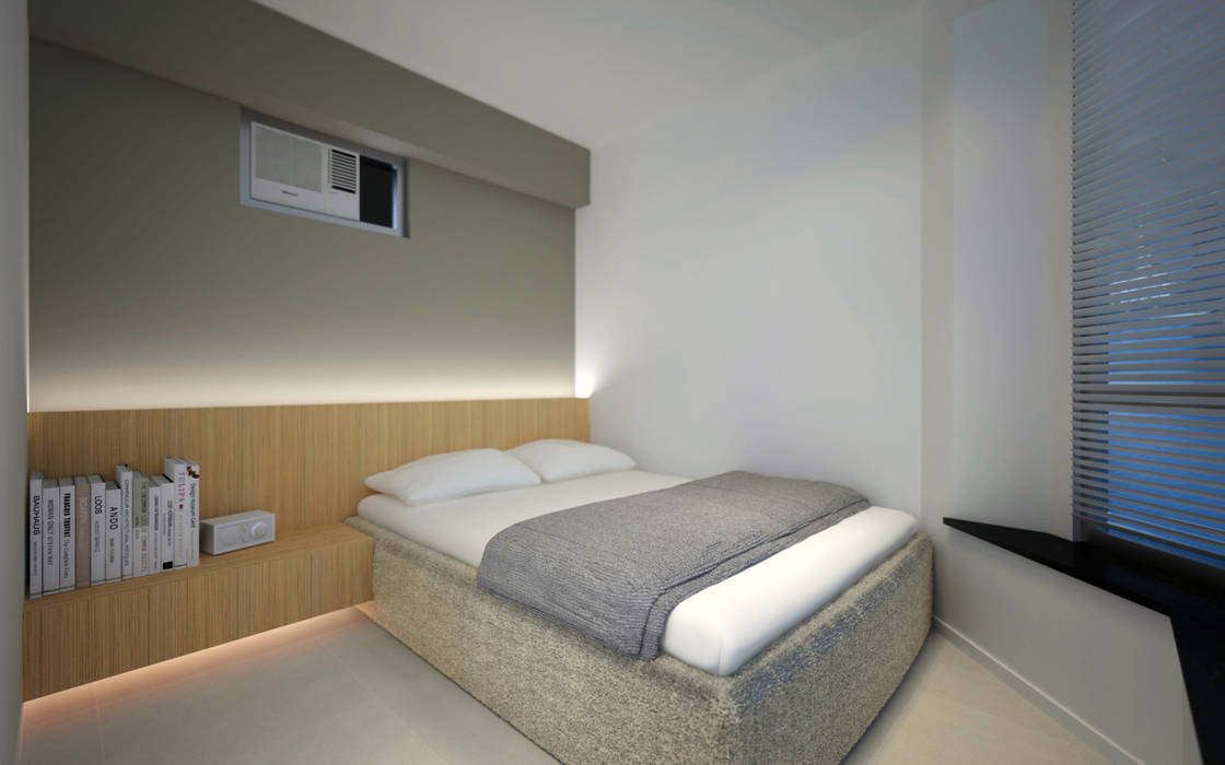 LT's RESIDENCE, arctitudesign arctitudesign Minimalist bedroom