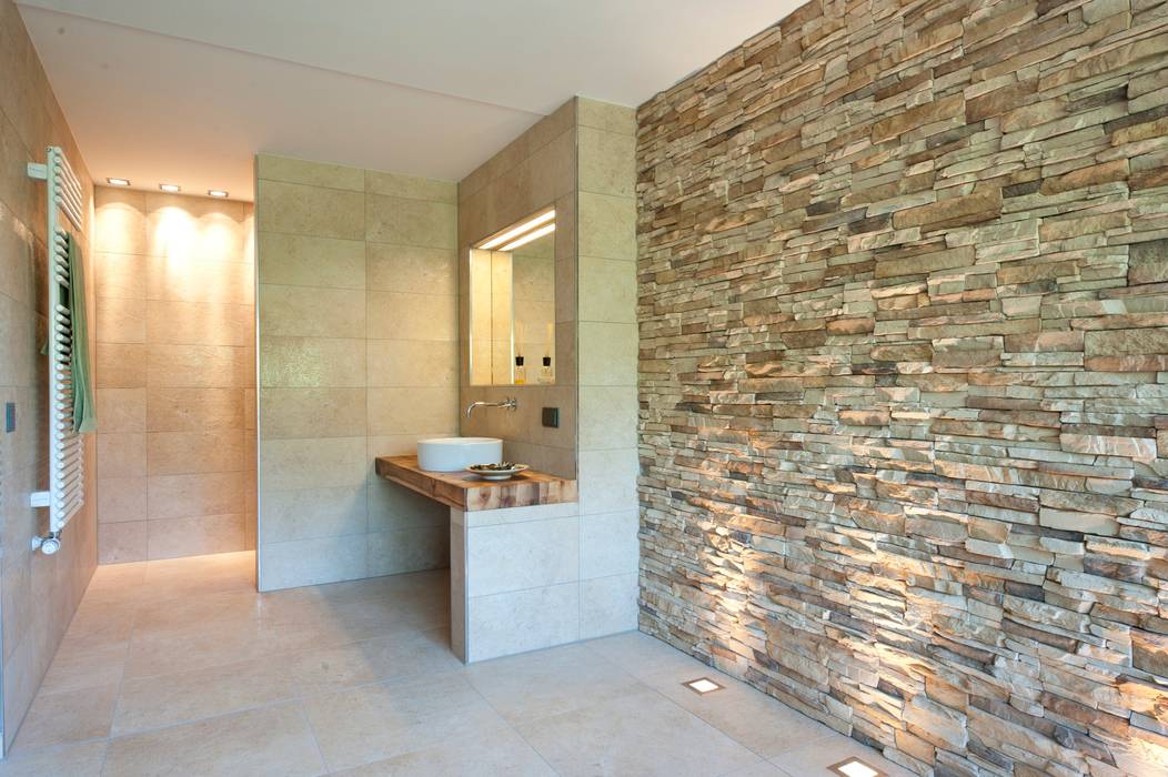 Badezimmer Bau-Fritz GmbH & Co. KG Moderne Badezimmer Waschbecken