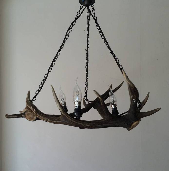 Antler Chandelier Pendant Light, Sketch Interiors Sketch Interiors Scandinavian style dining room Lighting