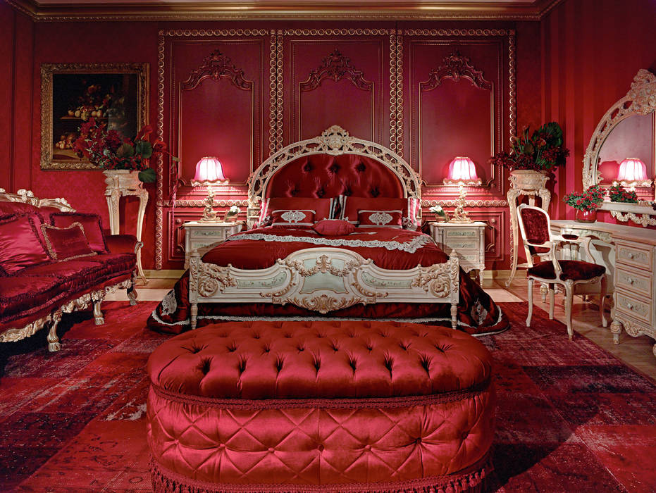 Cassandra Asnaghi Interiors Camera da letto in stile classico Letti e testate