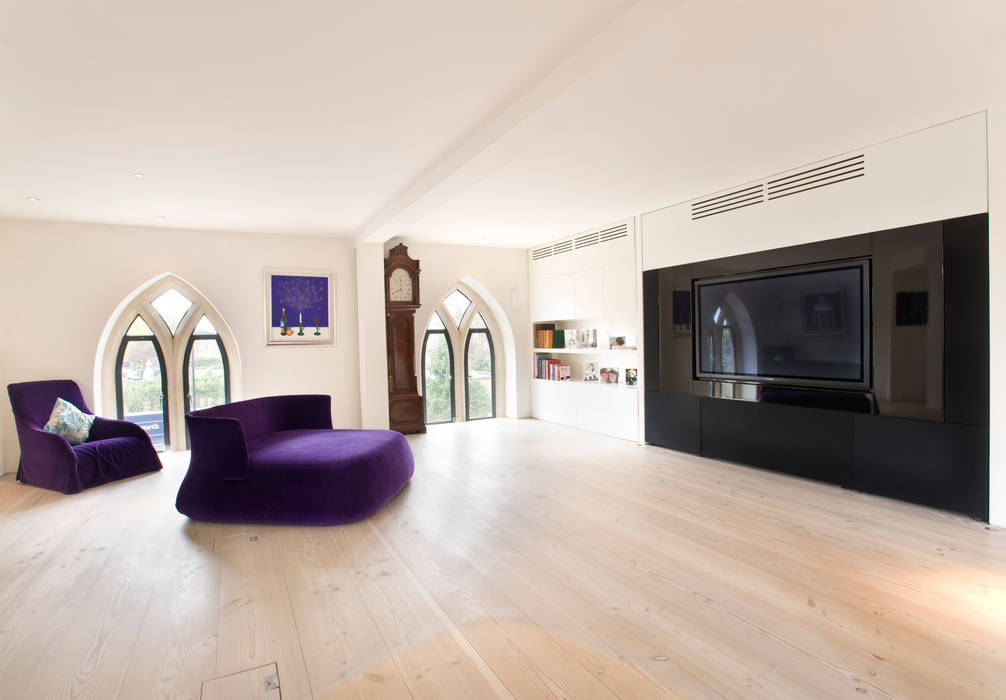 Church conversion, London Residential AV Solutions Ltd London Residential AV Solutions Ltd Salas de estar modernas