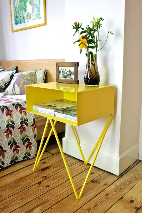 Robot Side table &New Quartos minimalistas Criado-mudo