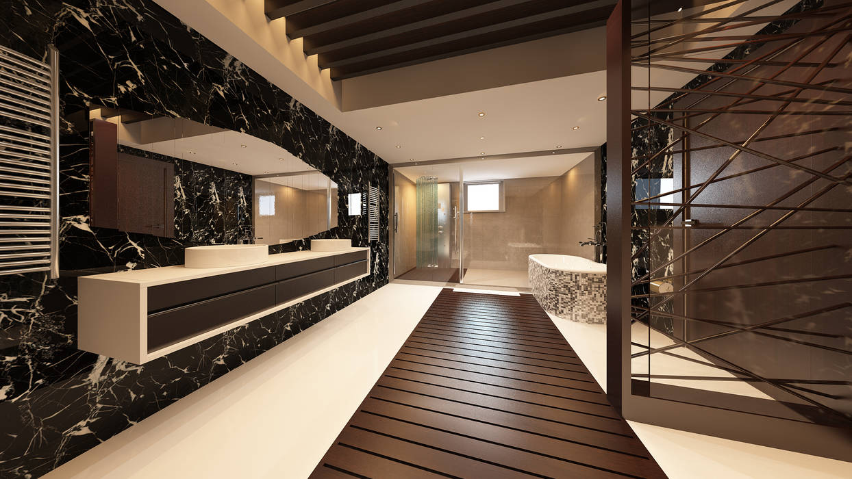 BATHROOMS FOR PRIVATE CLIENT, TOPOS+PARTNERS TOPOS+PARTNERS Classic style bathroom