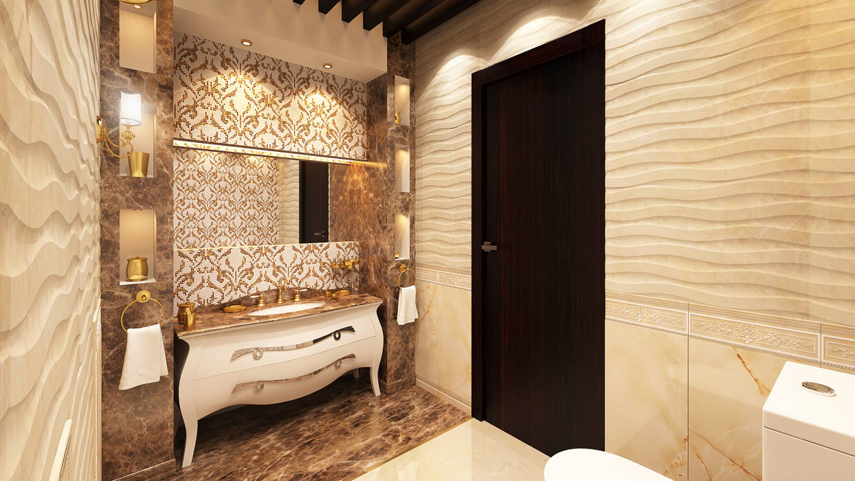 BATHROOMS FOR PRIVATE CLIENT, TOPOS+PARTNERS TOPOS+PARTNERS Classic style bathroom