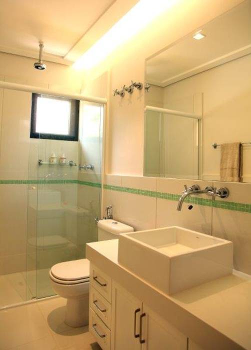 Banheiro Hóspedes Ornella Lenci Arquitetura Banheiros modernos