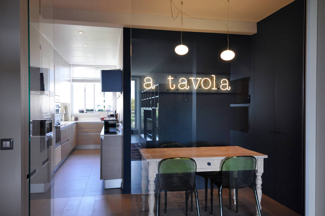 APPARTEMENT PARIS XVI, Barbara Sterkers , architecte d'intérieur Barbara Sterkers , architecte d'intérieur Sala da pranzo moderna