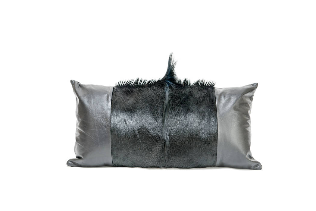 Springbok/Leather Cushion From Africa Modern houses Accessories & decoration