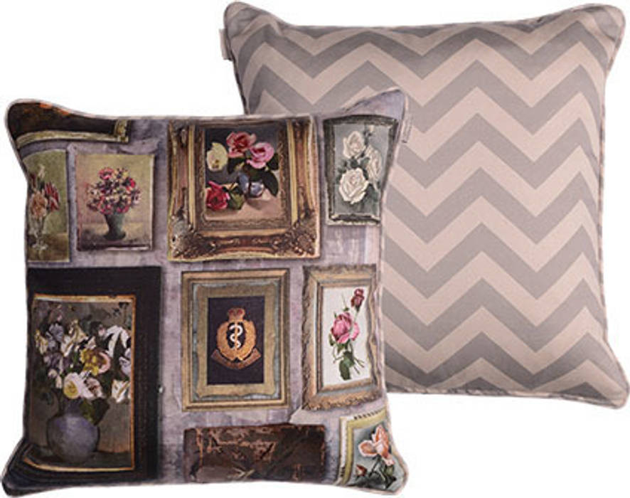 Gallery Print cushion Emily Humphrey Design Eclectic style living room Accessories & decoration