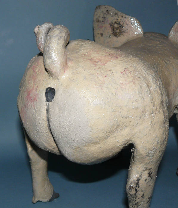 Ceramic Pig Raku fired Boyne-Whitelegg Pottery Other spaces Other artistic objects