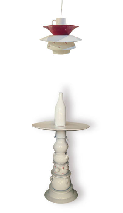 Ceramico Coffee table and lamps, Arianna Vivenzio Arianna Vivenzio Living room Side tables & trays