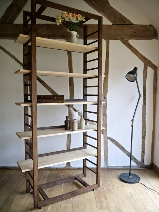 Ladder Shelving Barnby & Day Modern Living Room Shelves