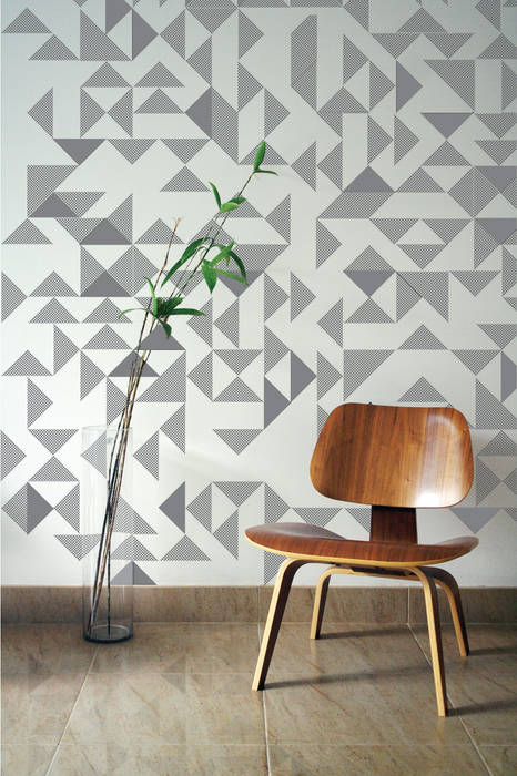 Goldsmith embroidered wallpaper by Custhom the Collection Modern walls & floors Wallpaper