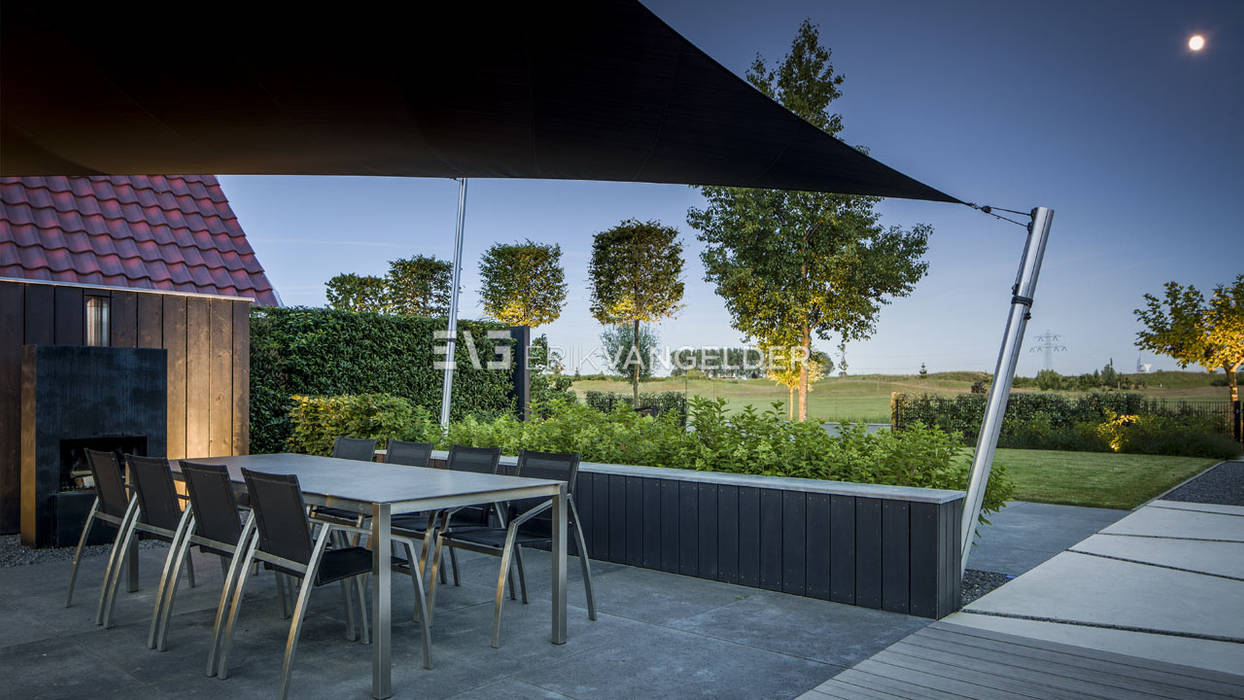 Moderne villatuin Middelburg, ERIK VAN GELDER | Devoted to Garden Design ERIK VAN GELDER | Devoted to Garden Design Landelijke tuinen