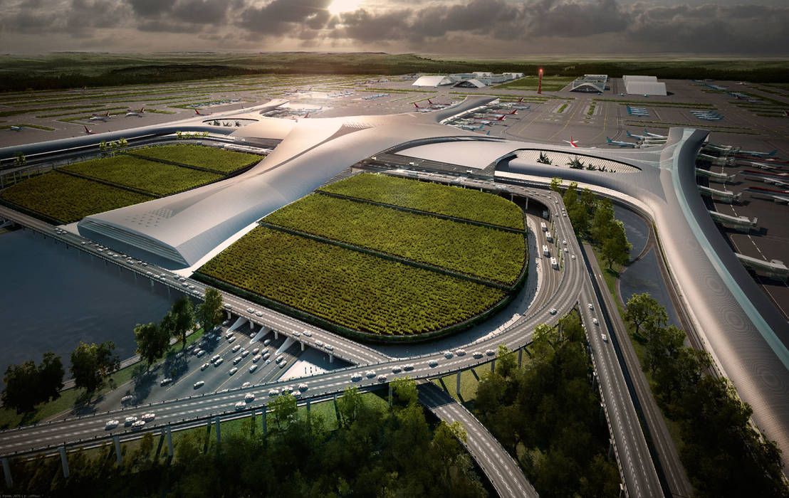 Qingdao New Airport, Ricardo Bofill Taller de Arquitectura Ricardo Bofill Taller de Arquitectura