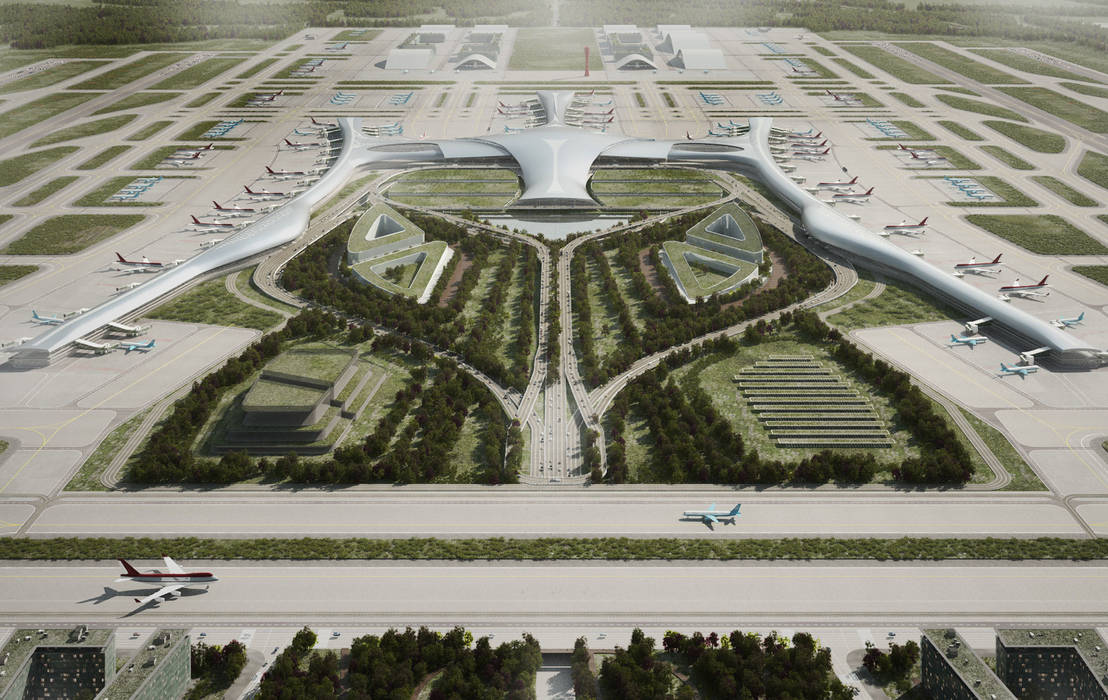 Qingdao New Airport, Ricardo Bofill Taller de Arquitectura Ricardo Bofill Taller de Arquitectura