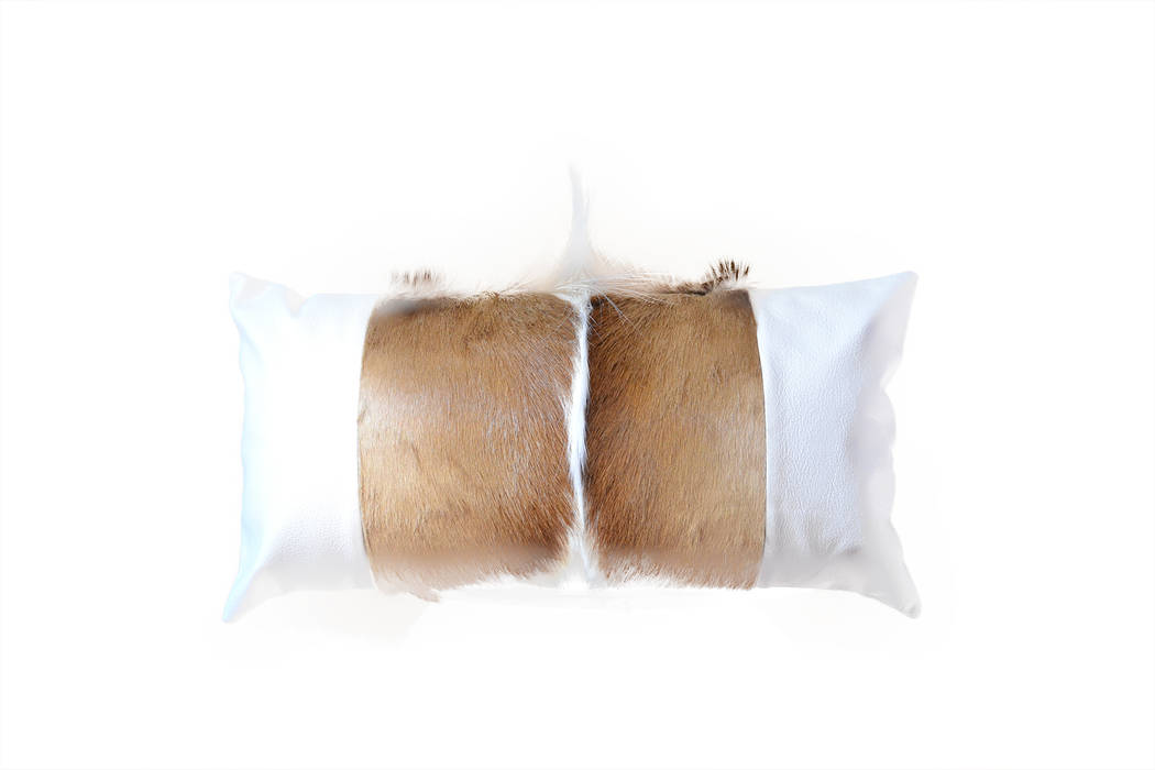 Springbok/Leather Cushion From Africa Modern home Accessories & decoration