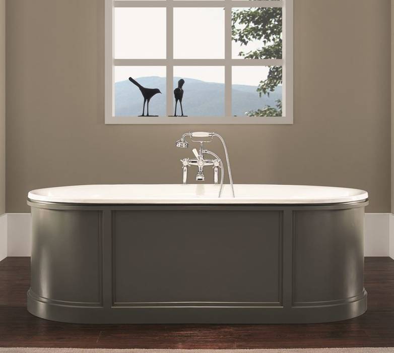 vasca in ghisa CHIC 177x79cm, bleu provence bleu provence Classic style bathroom Bathtubs & showers