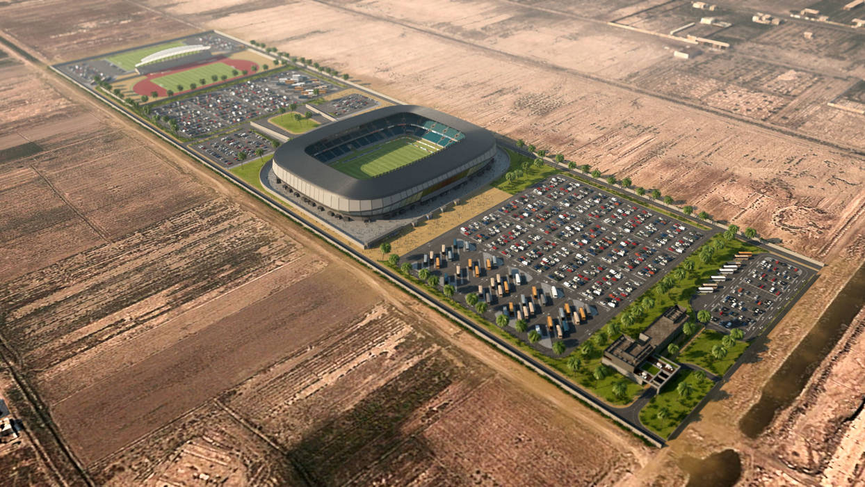 New Al Russafa Stadium in Baghdad. 30K, Javier Garcia Alda arquitecto Javier Garcia Alda arquitecto Proyectos comerciales