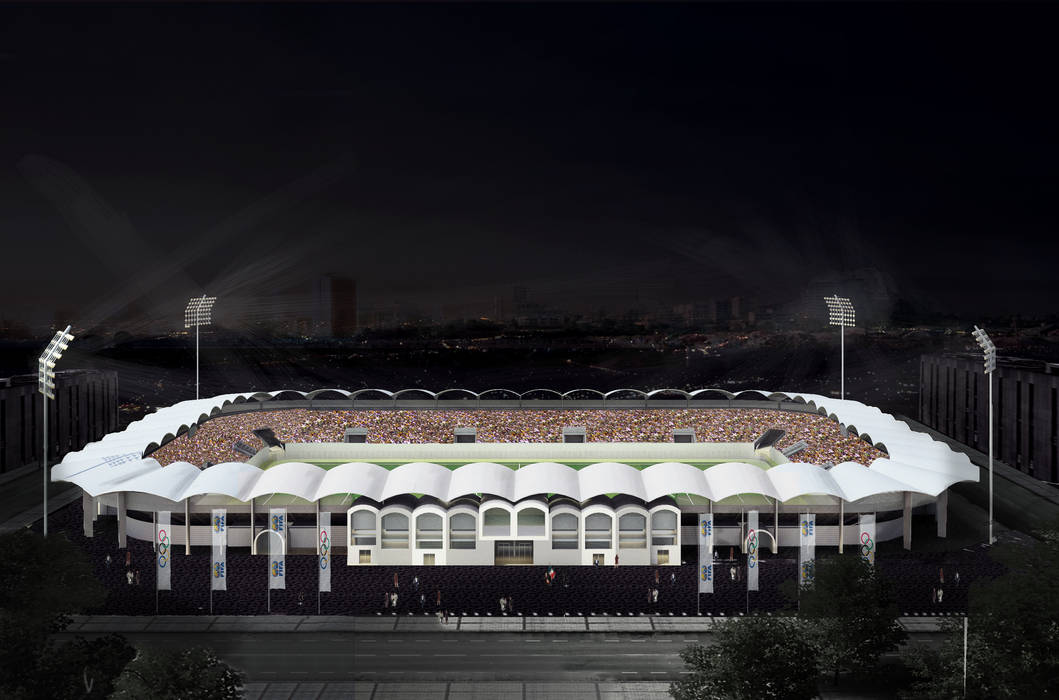5 prototipos de estadio en libia. 10k, javier garcia alda arquitecto