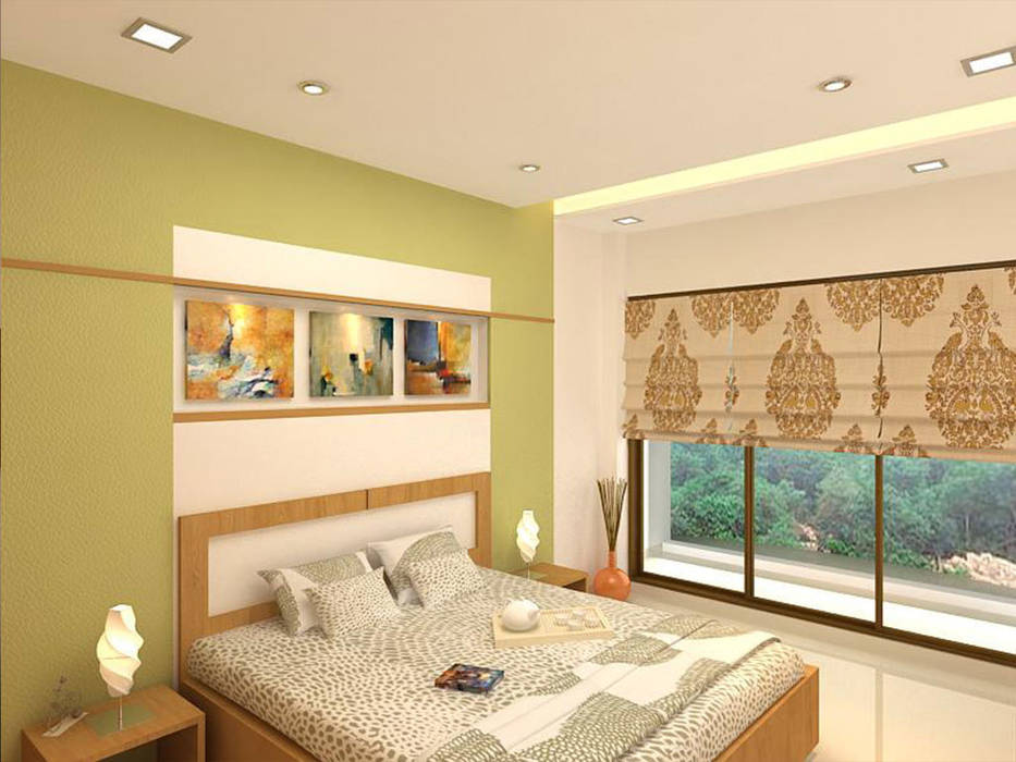 s k designs - contemporary residence in Andheri S K Designs Bedroom