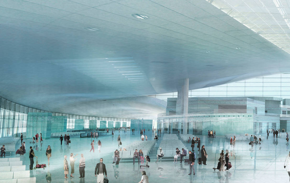 New Satellite Terminal Building at Barcelona Airport, Ricardo Bofill Taller de Arquitectura Ricardo Bofill Taller de Arquitectura
