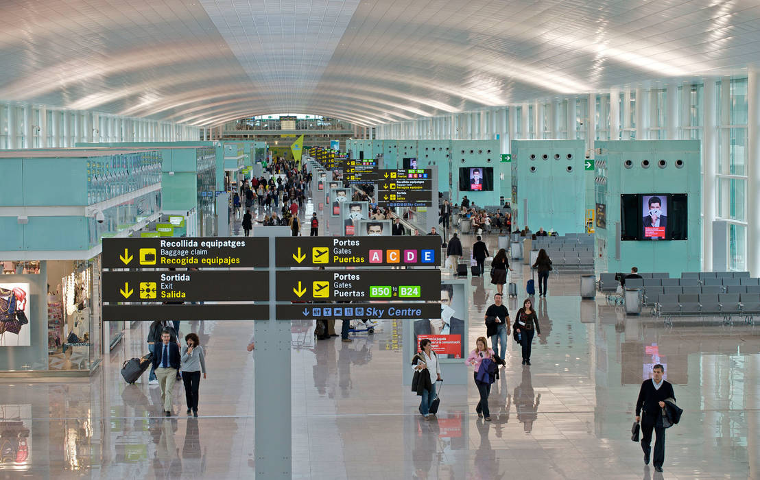 Terminal 1 at Barcelona Airport, Ricardo Bofill Taller de Arquitectura Ricardo Bofill Taller de Arquitectura