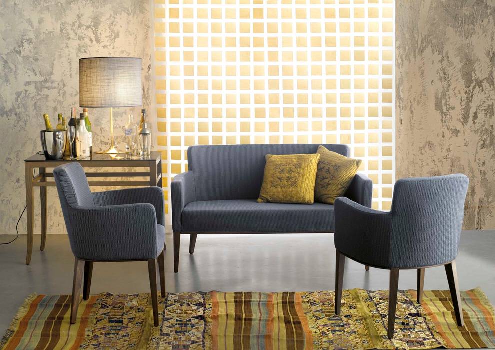 Poltrone e sedie progettate per il contract: Ambra, TOPLINE TOPLINE Modern living room Sofas & armchairs