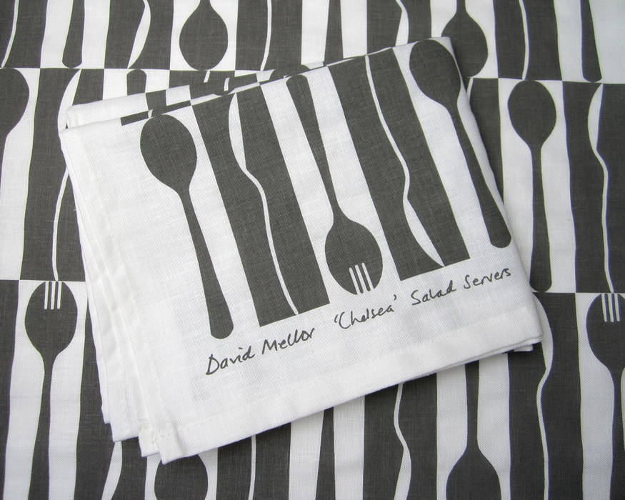 'Chelsea' David Mellor tea towel by Kate Farley Kate Farley Modern kitchen Accessories & textiles