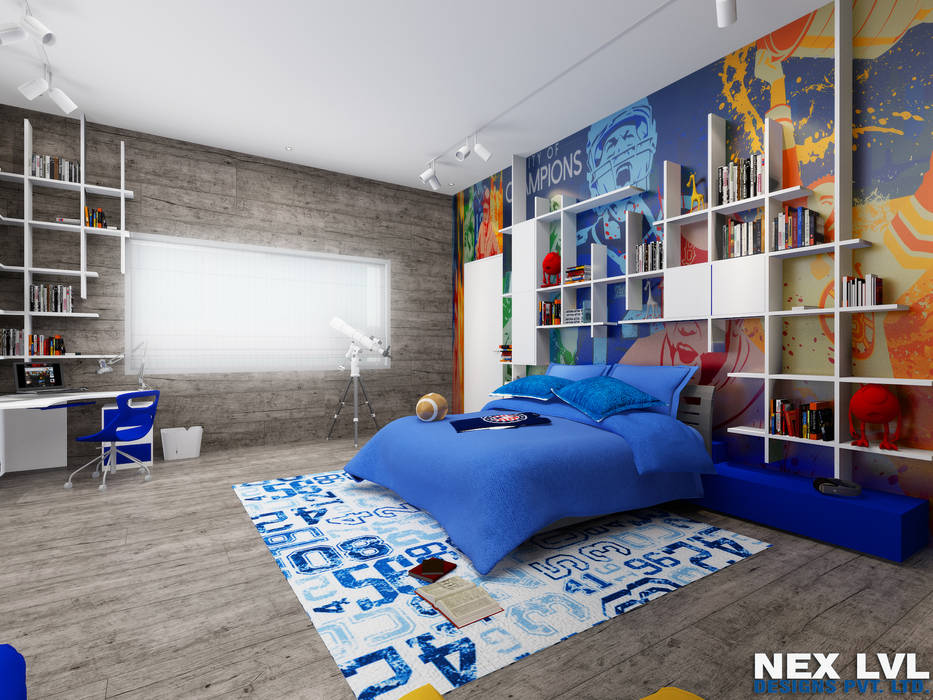 AMBIKAPUR, NEX LVL DESIGNS PVT. LTD. NEX LVL DESIGNS PVT. LTD. Rooms