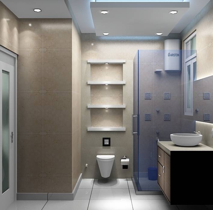 Toilet 2 Universal Pride Interiors Pvt. Ltd. Rooms