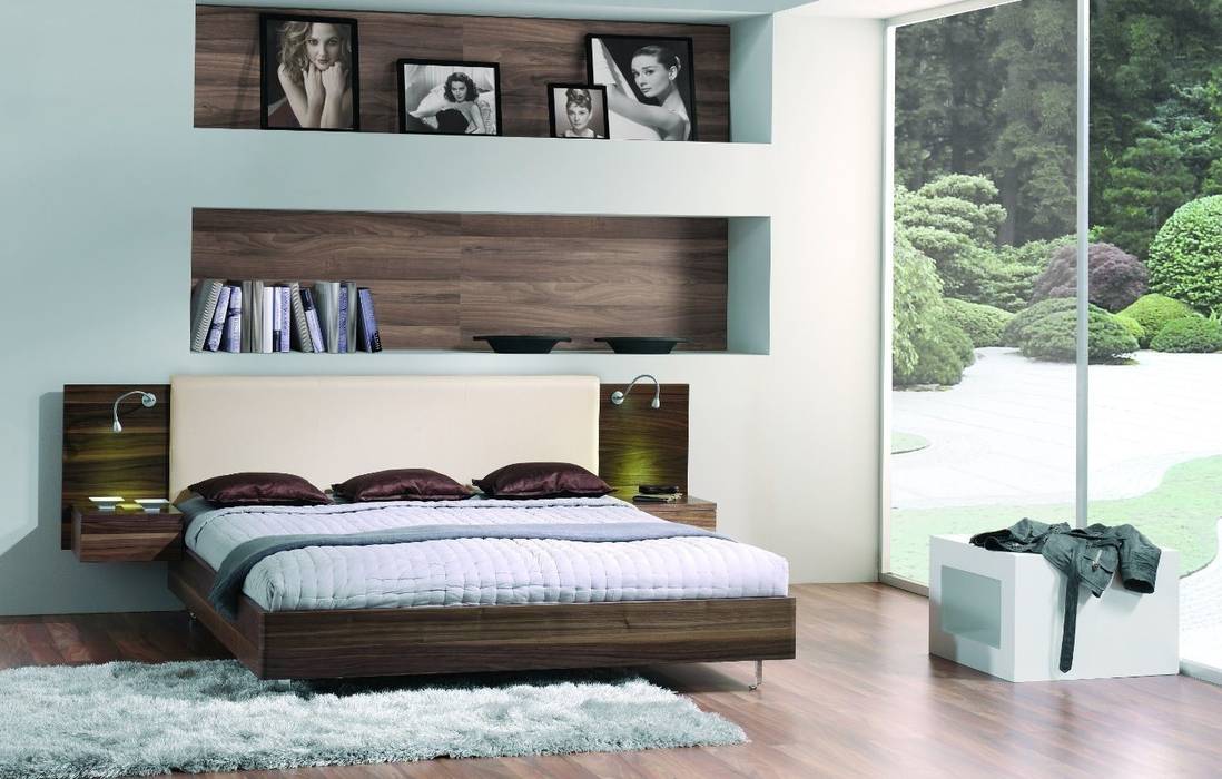 Cama Moderna Sophie Ámbar Muebles Dormitorios de estilo moderno Camas y cabeceros