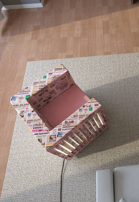 News Paper Chair, Designer Designer غرفة المعيشة إضاءة
