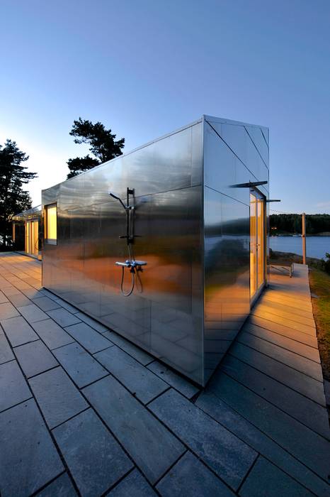 Aluminum Cabin, Jarmund/Vigsnæs AS Arkitekter MNAL Jarmund/Vigsnæs AS Arkitekter MNAL Eclectic style houses