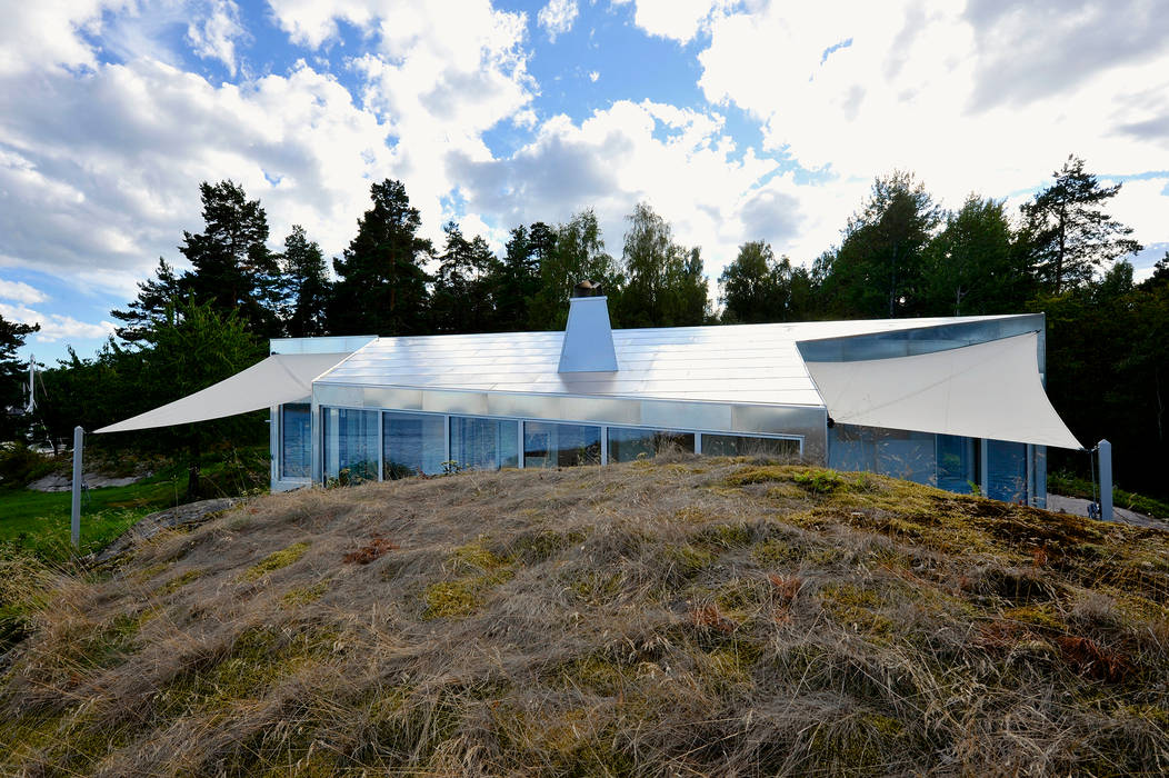 Aluminum Cabin, Jarmund/Vigsnæs AS Arkitekter MNAL Jarmund/Vigsnæs AS Arkitekter MNAL オリジナルな 家