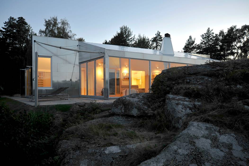 Aluminum Cabin, Jarmund/Vigsnæs AS Arkitekter MNAL Jarmund/Vigsnæs AS Arkitekter MNAL Ausgefallene Häuser