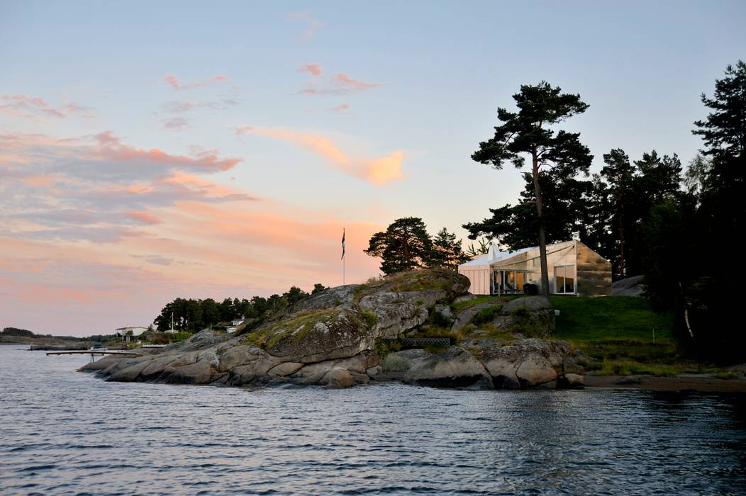 Aluminum Cabin, Jarmund/Vigsnæs AS Arkitekter MNAL Jarmund/Vigsnæs AS Arkitekter MNAL Casas de estilo ecléctico