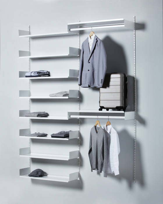 FLOATING SHELVING_OPEN DRESSROOM SOLUTION, THE THING FACTORY THE THING FACTORY Modern Giyinme Odası Elbise Dolabı & Komodinler