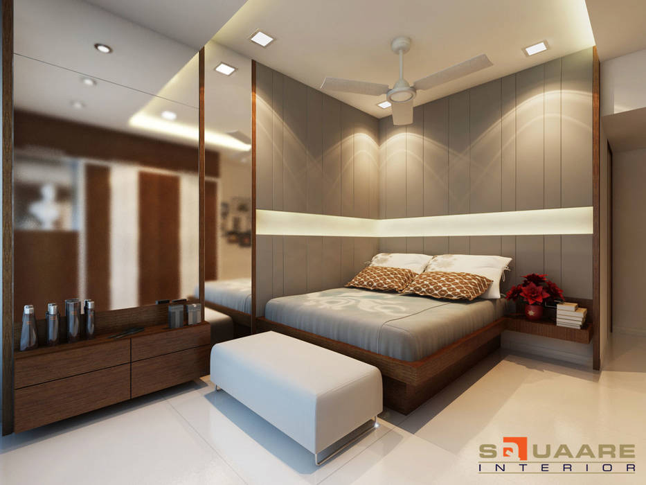 Bedroom: modern by Squaare Interior,Modern