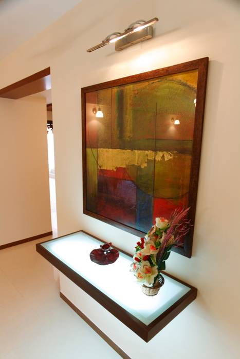 Apartment of Ashish Dalal , Pandya & Co. Pandya & Co. Modern houses Building,Flower,Wood,Picture frame,Plumbing fixture,Door,Architecture,House,Window,Art