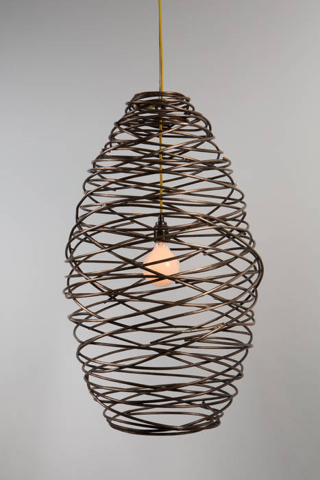 Cocoon light James Price Blacksmith and Designer ห้องนั่งเล่น ไฟห้องนั่งเล่น